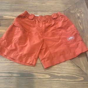 Men’s burnt orange Aftco shorts size 36.